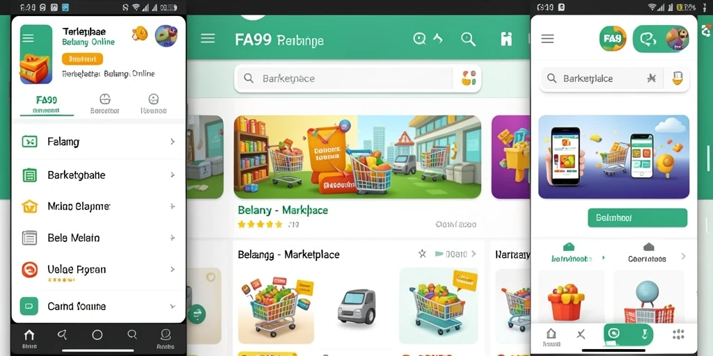 Antarmuka intuitif FA99 untuk pengalaman belanja yang menyenangkan.