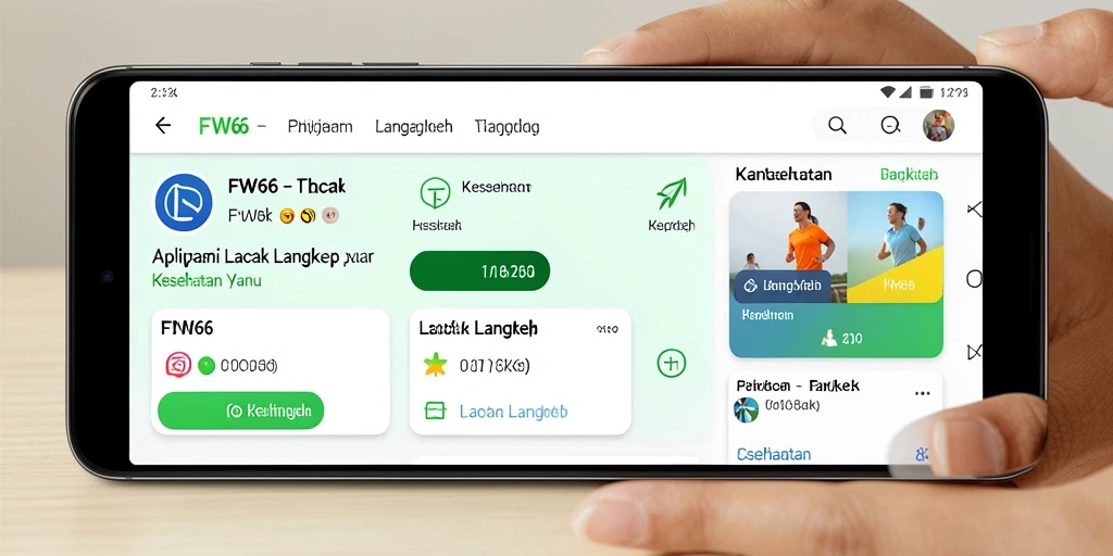 Tampilan antarmuka utama FW66 yang intuitif dan informatif.