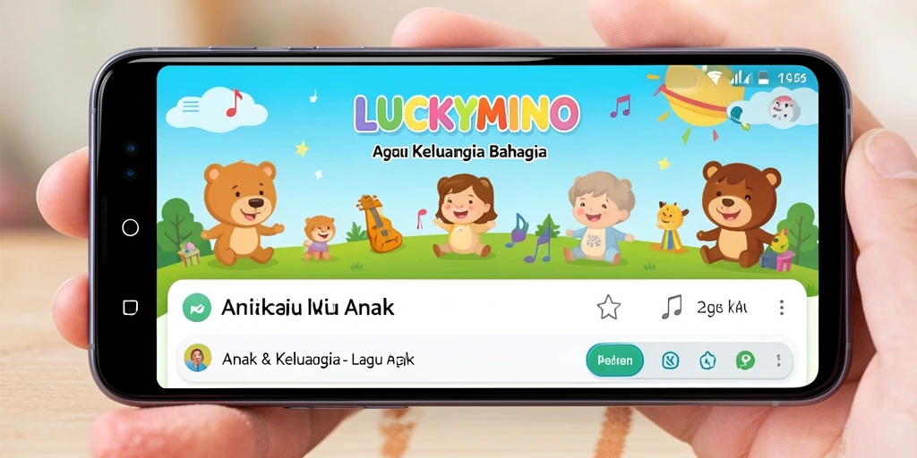 Tampilan antarmuka utama LUCKYMINO yang ceria dan interaktif.