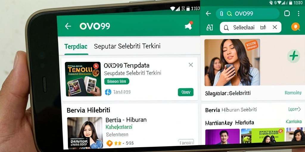 Tampilan antarmuka OVO99 yang menarik dan informatif.