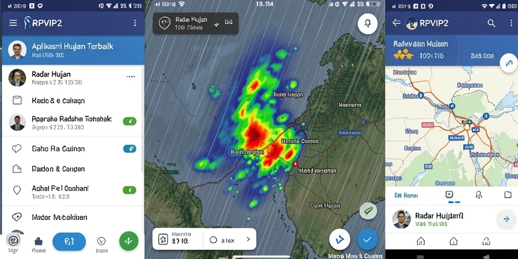Tampilan antarmuka RPVIP2 yang menampilkan radar hujan secara jelas dan informatif.