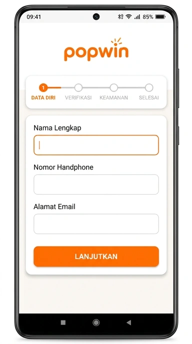 Registrasi Mudah dan Cepat untuk Akun Popwin